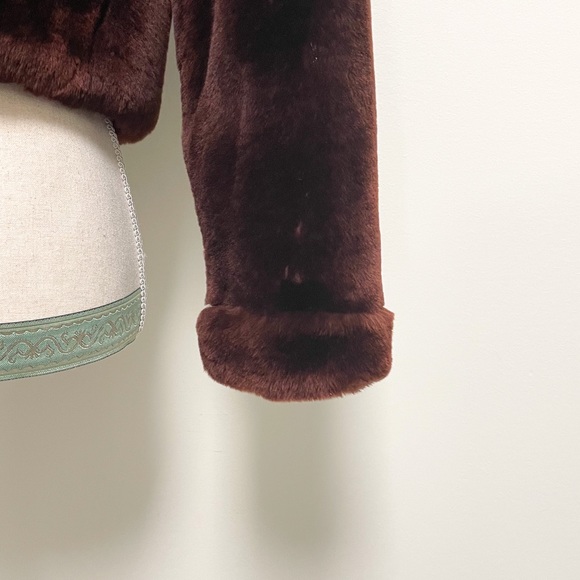 Vintage 50s/60s Gus Mayer Brown Mouton Chubby Coat - Picture 5 of 13